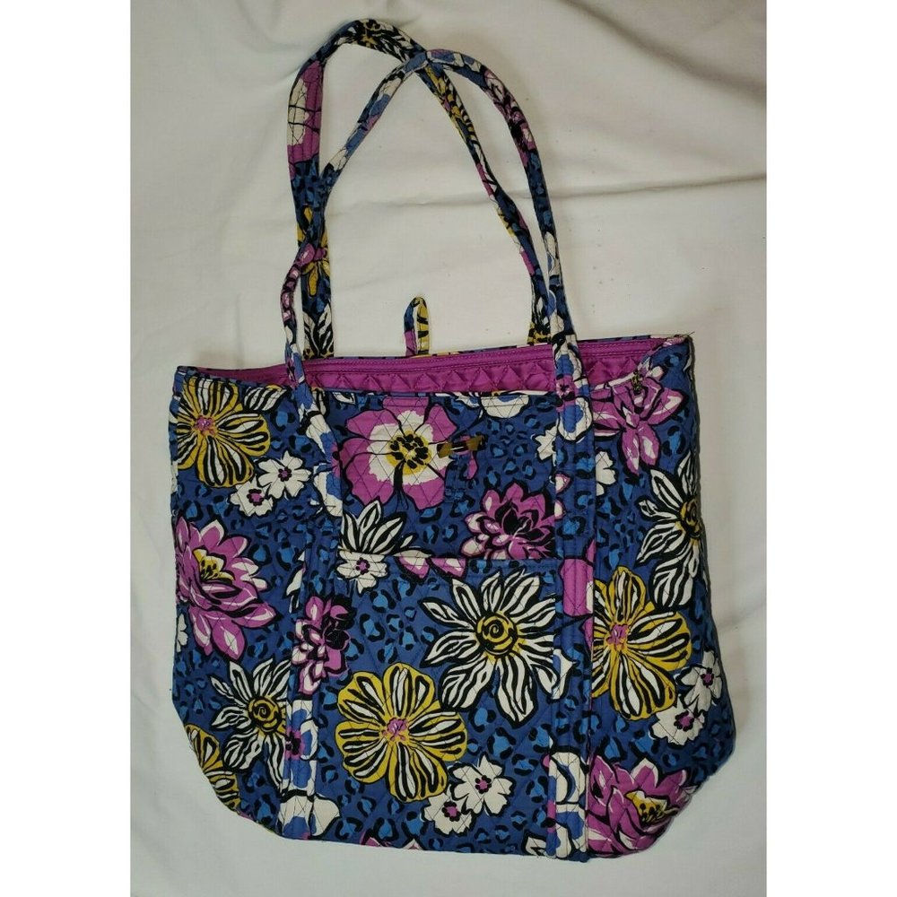 VERA BRADLEY Vera AFRICAN VIOLET Tote Shoulder Handbag
